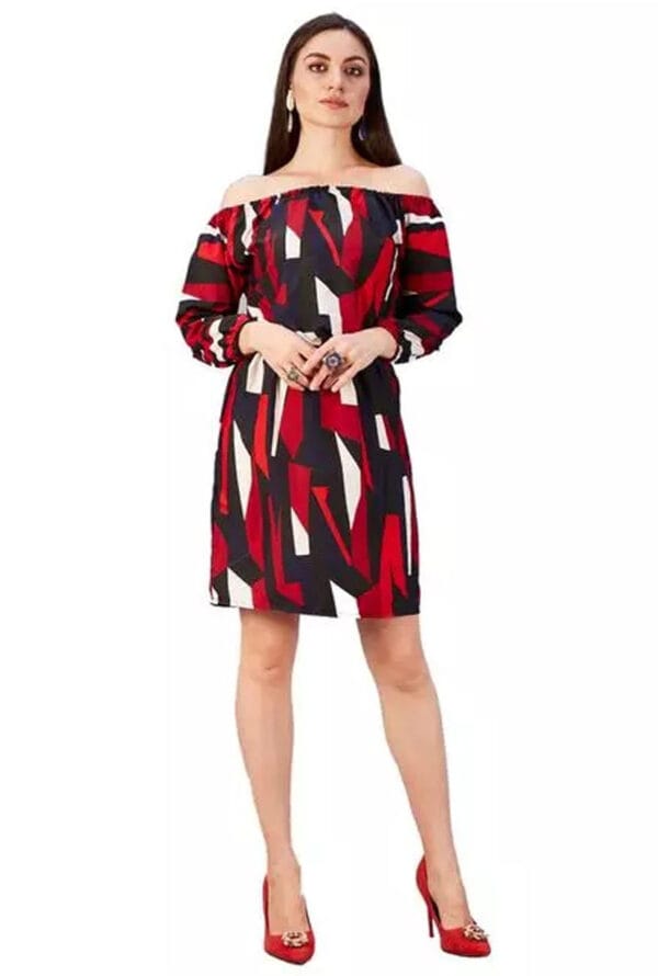 Stylish Western Above Knee Length Skirt Dress for Women/ Girls - Image 2