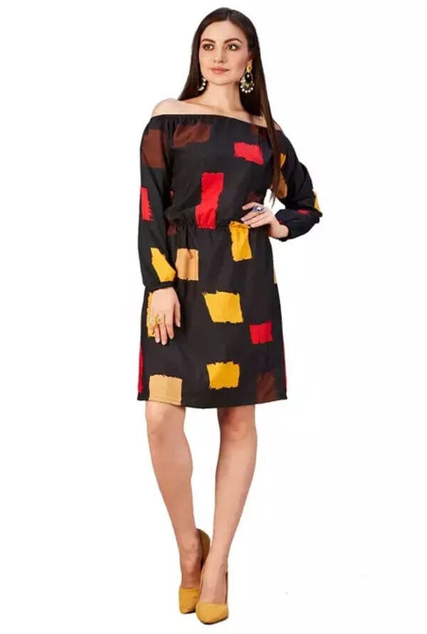 Stylish Western Above Knee Length Skirt Dress for Women/ Girls - Image 3