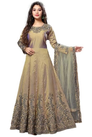 Party Wear Long Gown for Women / Girls Full Embroidery Work