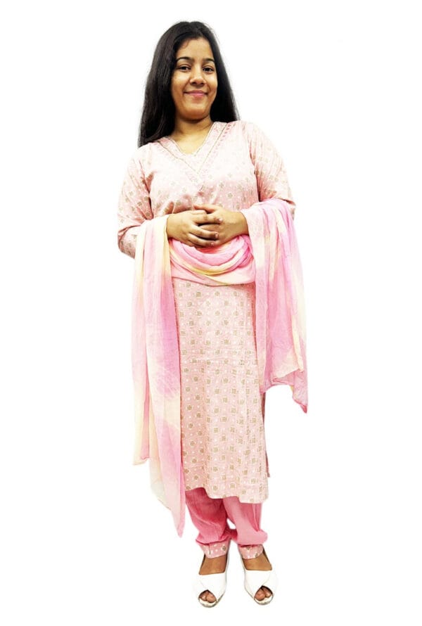 Digital Print Rayon Kurti Pant Dupatta Set for Women and Girls - Image 2