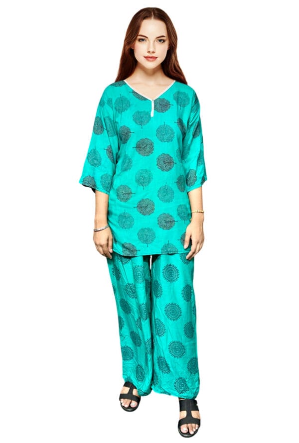 Digital Printed Stylish Kurti with Palazzo Set for Women & Girls - Image 2