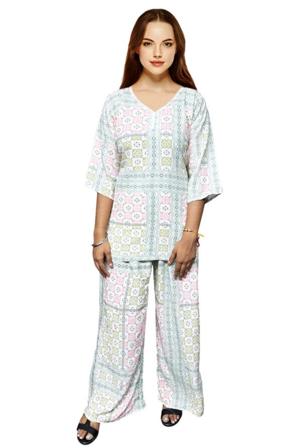 Digital Printed Stylish Kurti with Palazzo Set for Women & Girls - Image 6