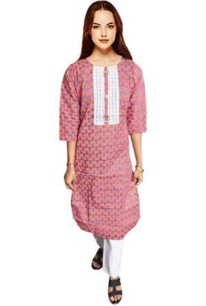 Women Embroidery Printed Purple Kurti Pant - Set of 3 @ ₹ 999/-