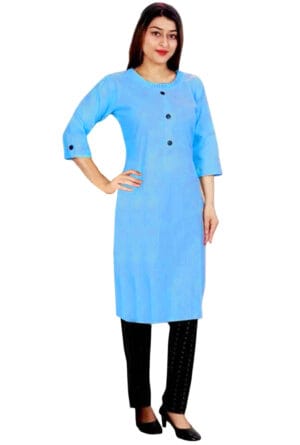 Straight Lining Kurti with Pant for Women & Girls Pant Pocket