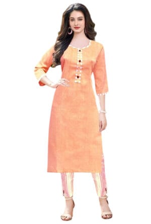 Casual Regular A-Line Kurti with Pant for Women & Girls