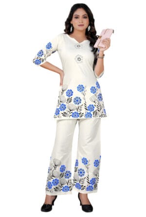 New Trending Digital Floral Printed Co-Ord Set for Women & Girls