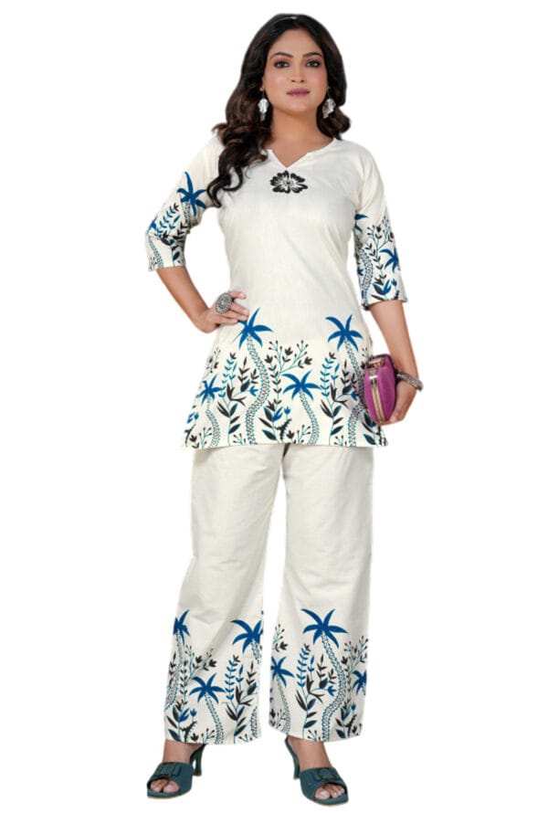New Trending Digital Floral Printed Co-Ord Set for Women & Girls - Image 4