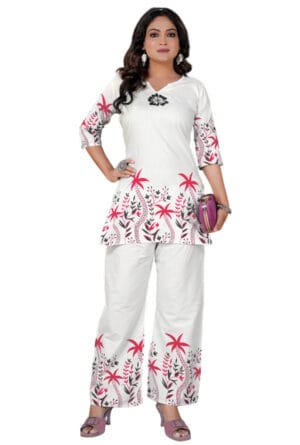 New Trending Digital Floral Printed Co-Ord Set for Women & Girls