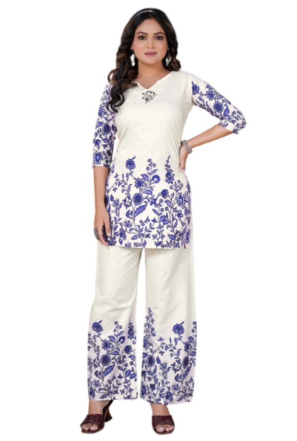New Trending Digital Floral Printed Co-Ord Set for Women & Girls - Image 4