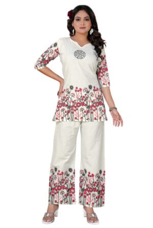 New Trending Digital Floral Printed Co-Ord Set for Women & Girls