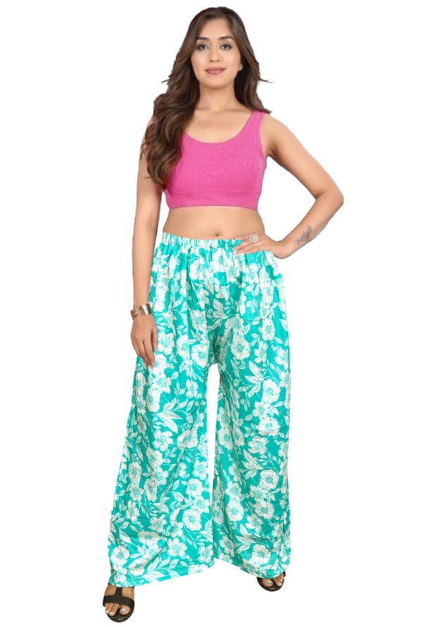Trending Digital Printed Plus Size Palazzo for Women and Girls - Image 4