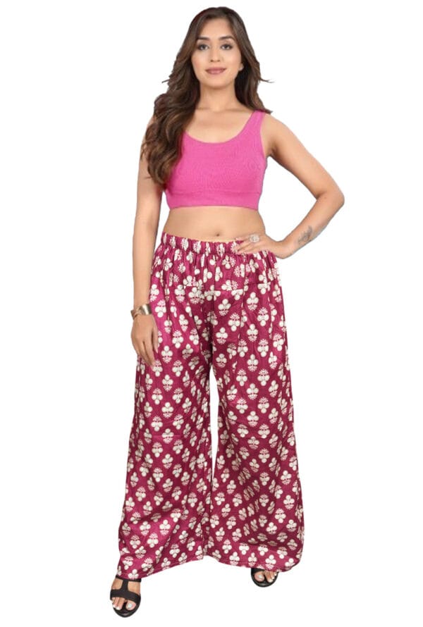 Trending Digital Printed Plus Size Palazzo for Women and Girls - Image 8