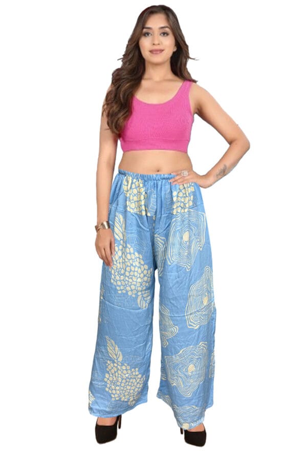 Trending Digital Printed Plus Size Palazzo for Women and Girls - Image 38