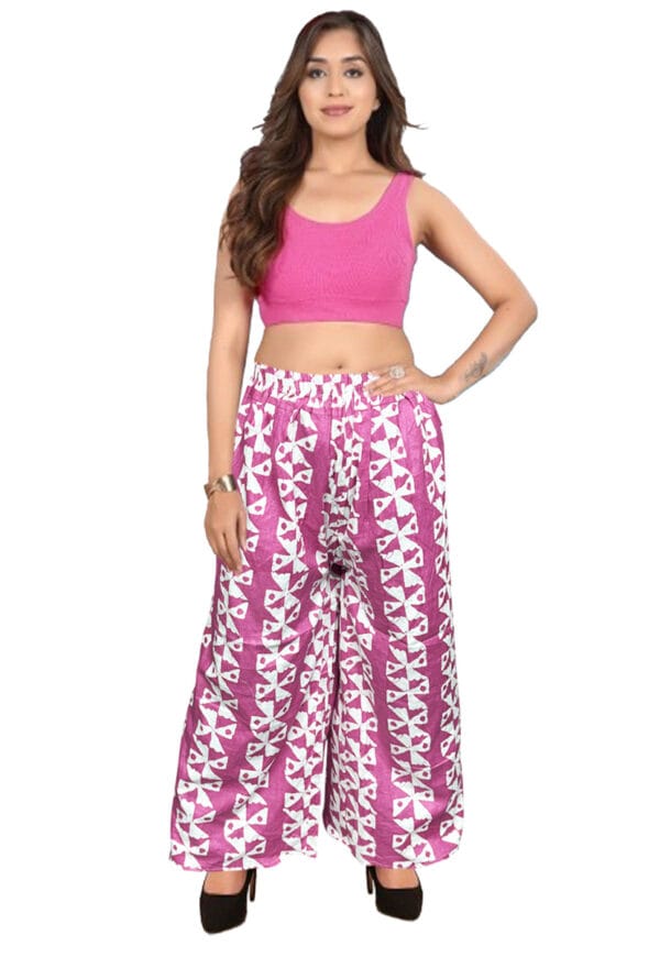 Trending Digital Printed Plus Size Palazzo for Women and Girls - Image 39