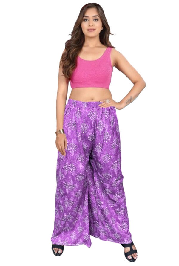 Trending Digital Printed Plus Size Palazzo for Women and Girls - Image 46