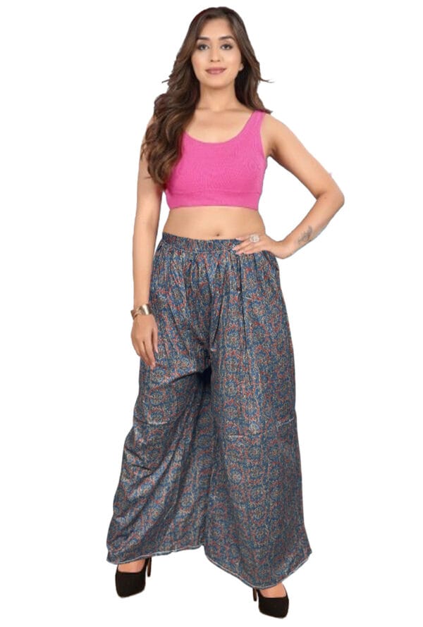Trending Digital Printed Plus Size Palazzo for Women and Girls - Image 47