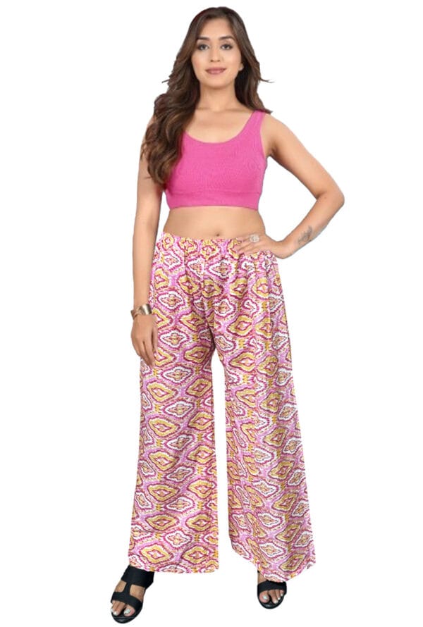 Trending Digital Printed Free Size Palazzo for Women and Girls - Image 4