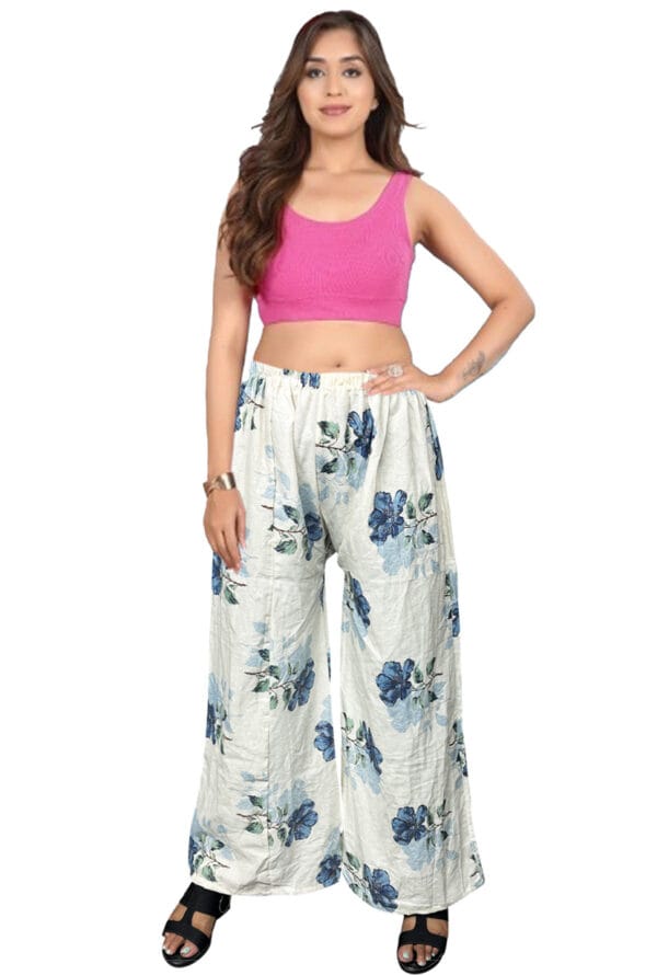 Trending Digital Printed Free Size Palazzo for Women and Girls - Image 5
