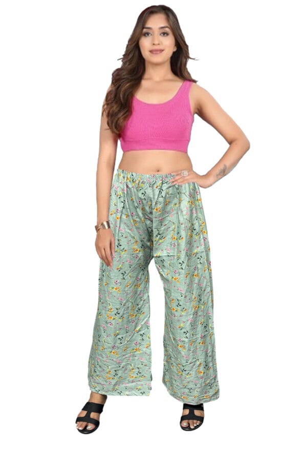 Trending Digital Printed Free Size Palazzo for Women and Girls - Image 7