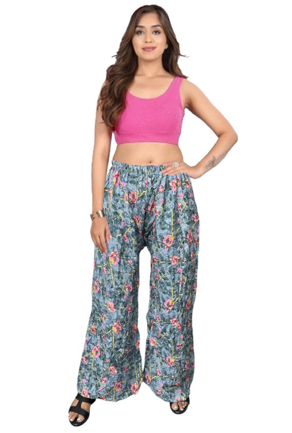 Trending Digital Printed Free Size Palazzo for Women and Girls - Image 8