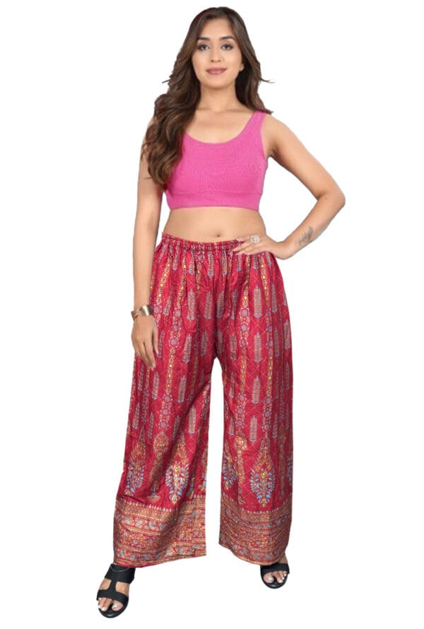 Trending Digital Printed Free Size Palazzo for Women and Girls - Image 18