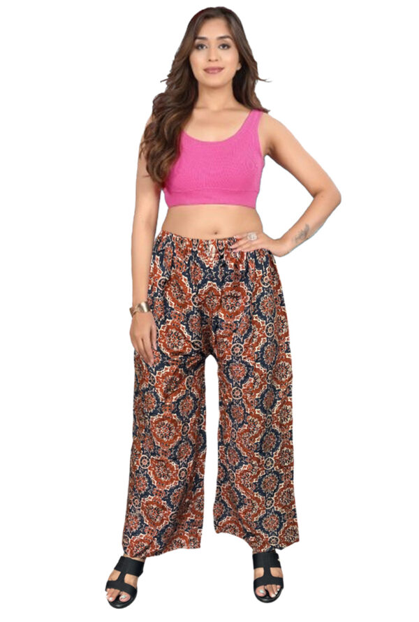 Trending Digital Printed Free Size Palazzo for Women and Girls - Image 19