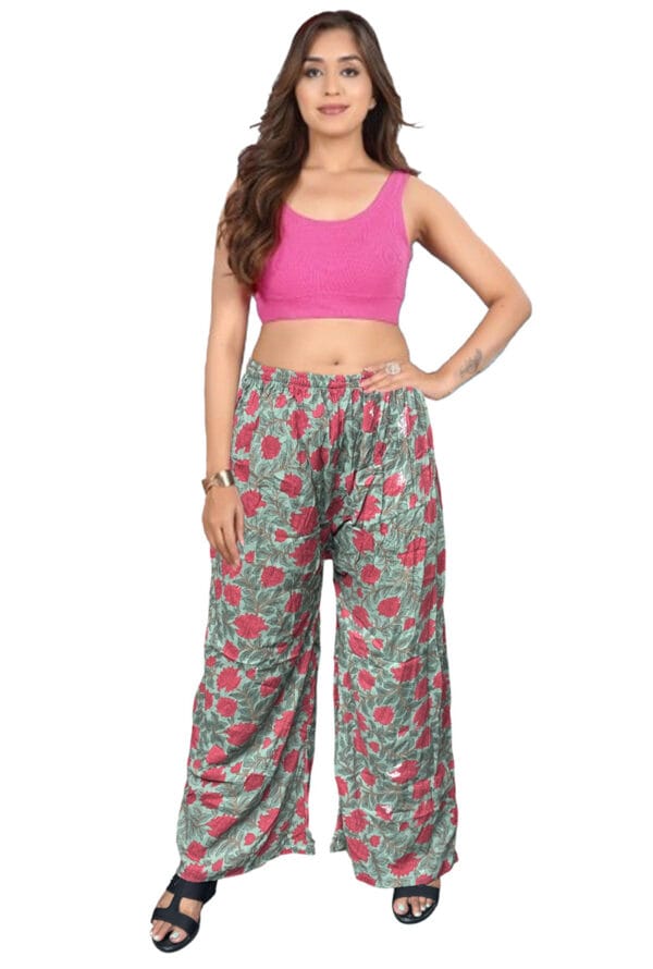 Trending Digital Printed Free Size Palazzo for Women and Girls - Image 24