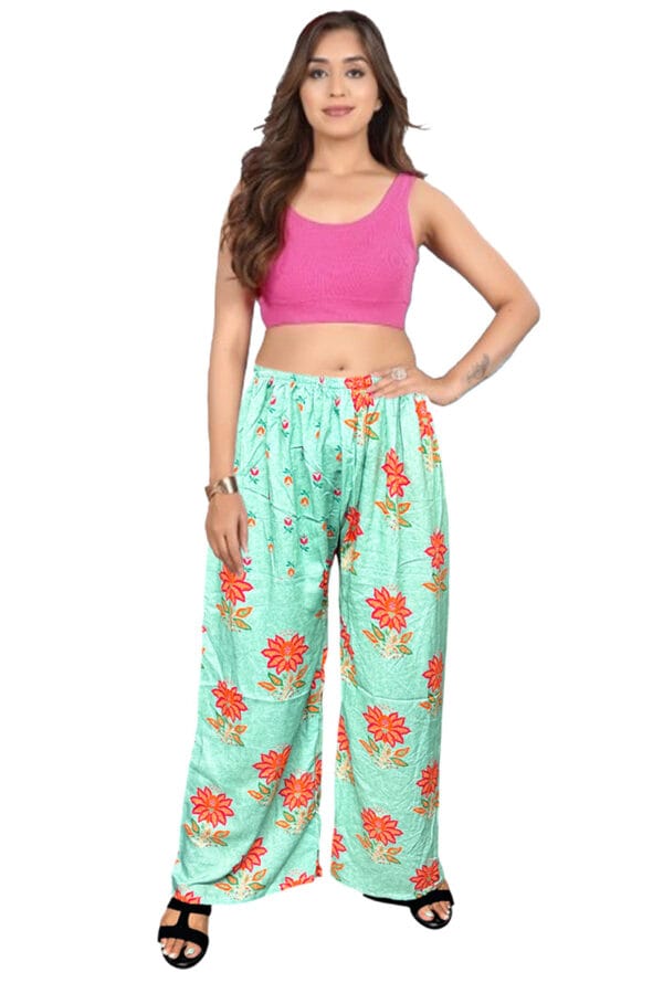 Trending Digital Printed Free Size Palazzo for Women and Girls - Image 31