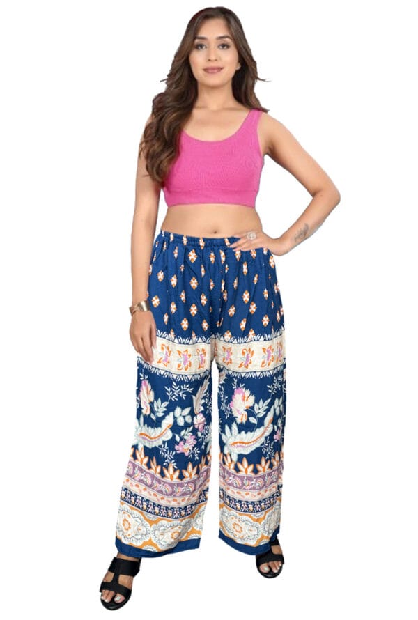 Trending Digital Printed Free Size Palazzo for Women and Girls - Image 32