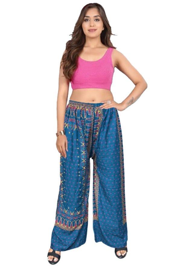 Trending Digital Printed Free Size Palazzo for Women and Girls