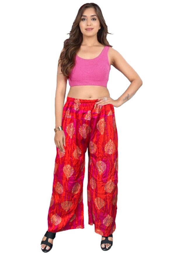 Trending Digital Printed Free Size Palazzo for Women and Girls - Image 37