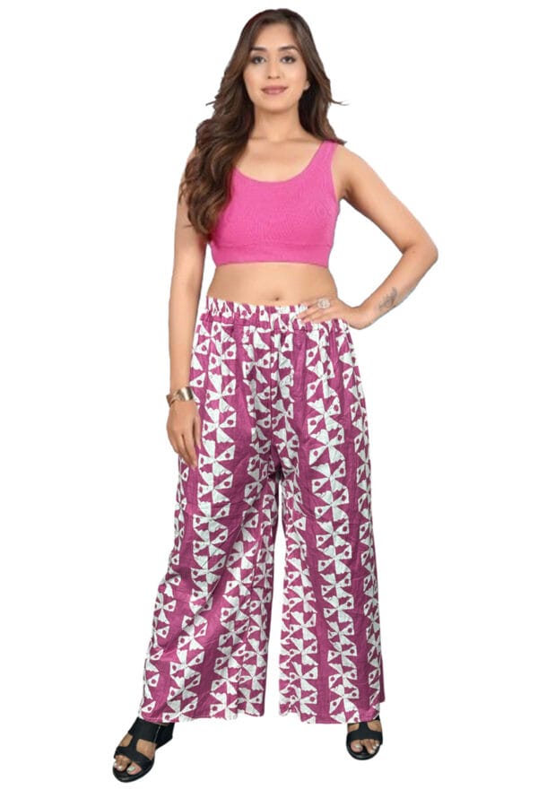 Trending Digital Printed Free Size Palazzo for Women and Girls - Image 39