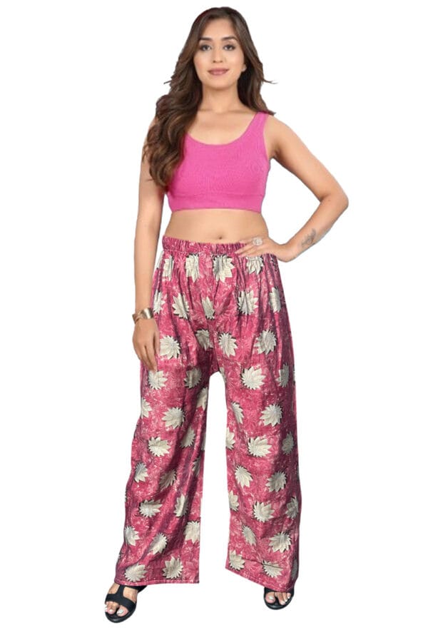 Trending Digital Printed Free Size Palazzo for Women and Girls - Image 40