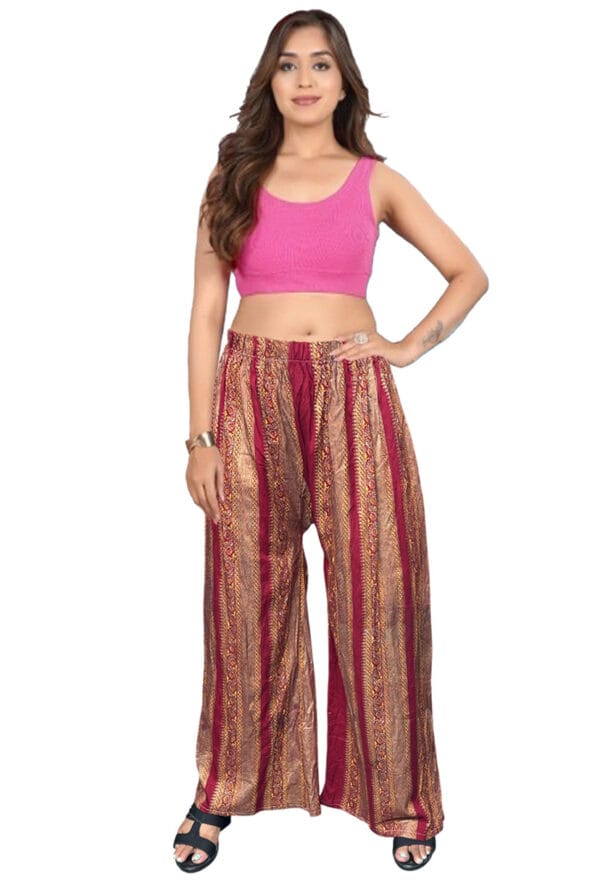 Trending Digital Printed Free Size Palazzo for Women and Girls - Image 41