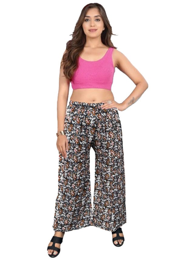 Trending Digital Printed Free Size Palazzo for Women and Girls - Image 44