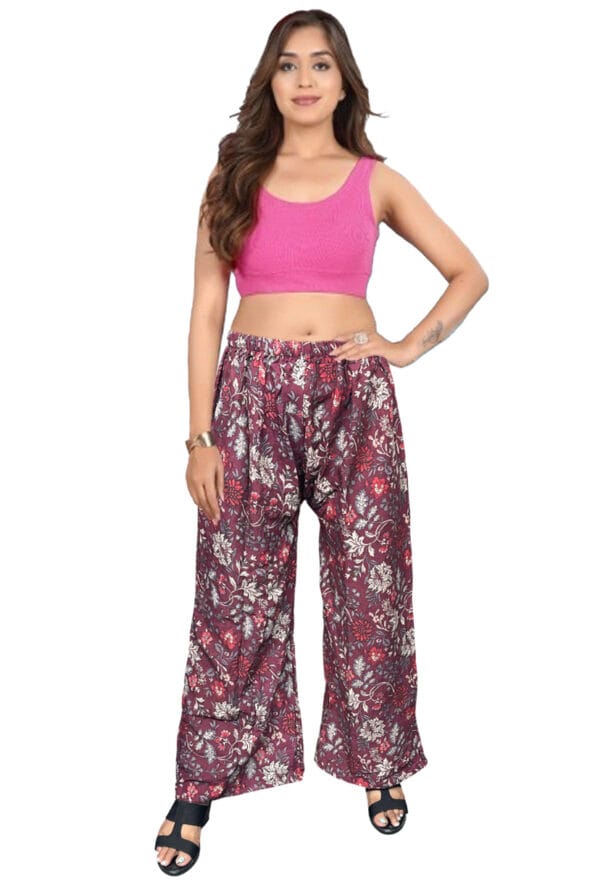 Trending Digital Printed Free Size Palazzo for Women and Girls - Image 46