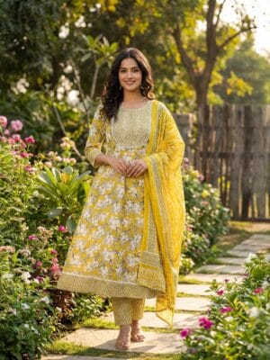 Anarkali Kurti with Dupatta
