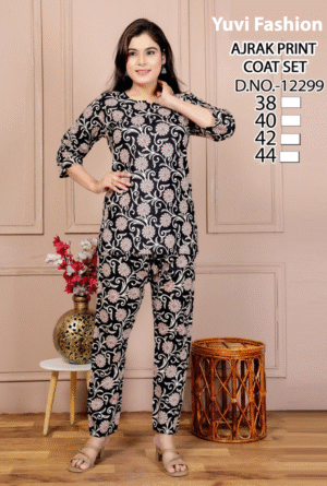 Stylish Digital Printed Co-Ord set for Girls