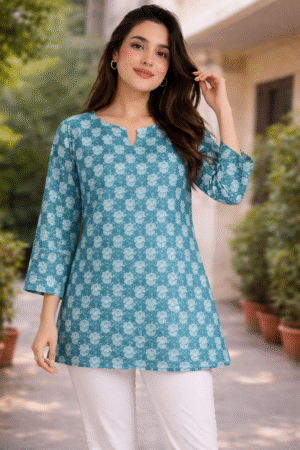 Stylish Short Kurti for Women Cotton