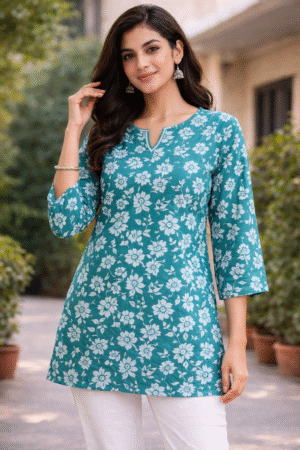 Stylish Short Kurti for Women Cotton