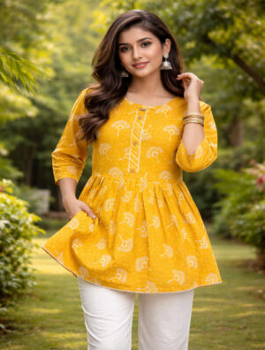 Stylish Digital Printed Kurti for Girls